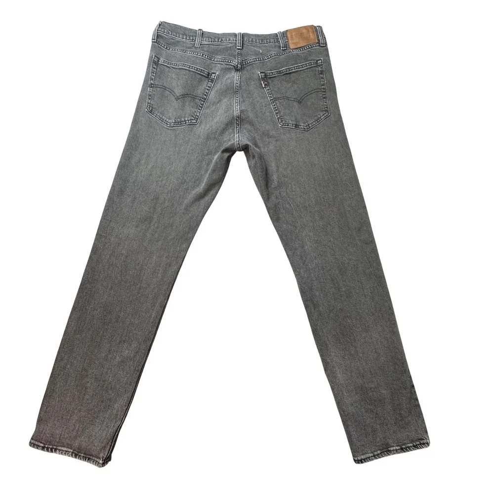 Levi's‎ 502 Jeans Mens 38x34 (37x31) Gray Premium Taper Fit Stretch Denim Pants